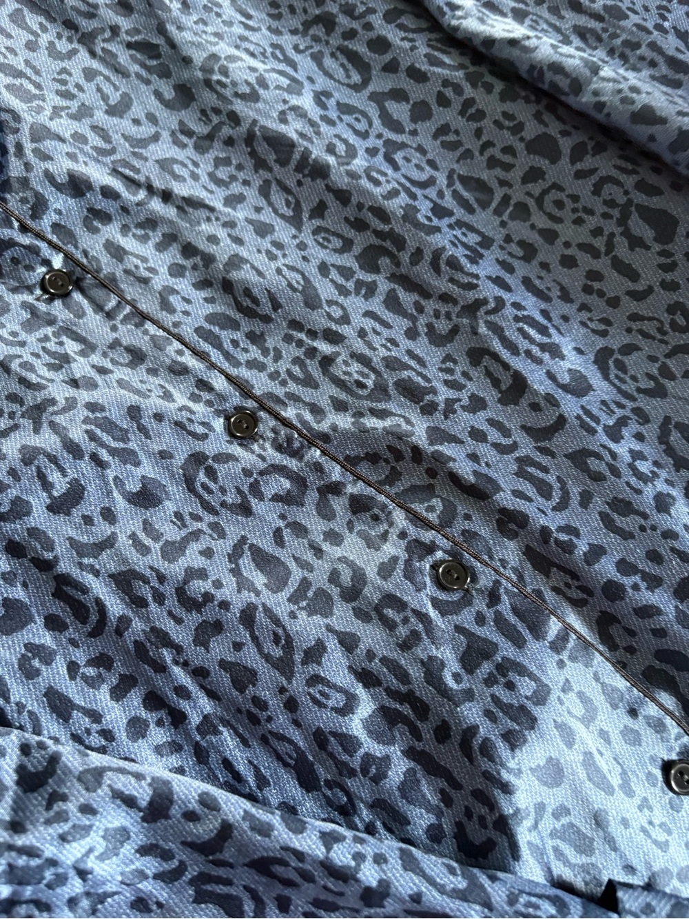 Victoria's Secret Navy Leopard Satin Loungewear Set - Picture 5 of 6